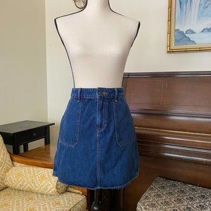 Old Navy High Rise Utility Denim Skirt